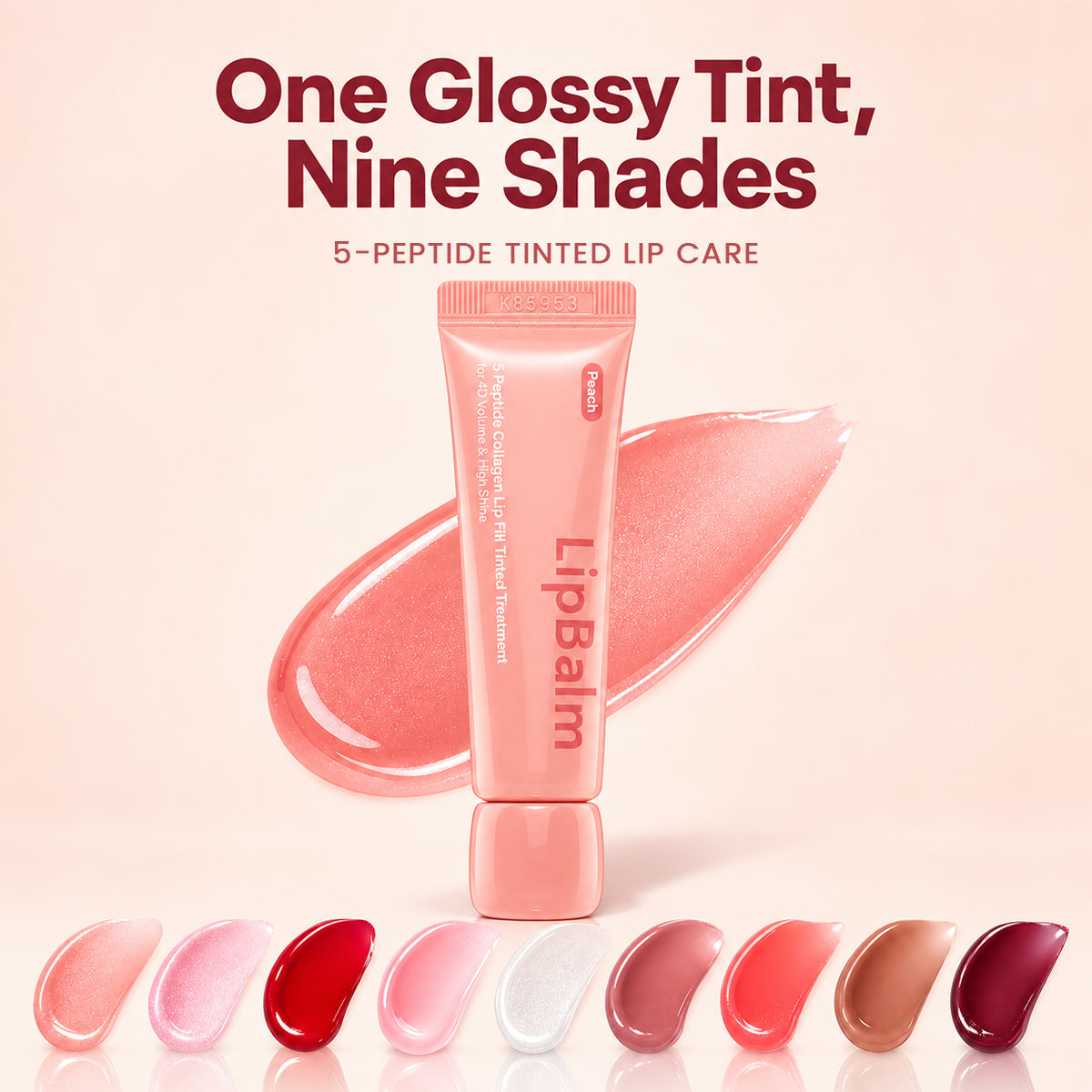 Skincare-Grade LIP CARE with 5 PEPTIDES