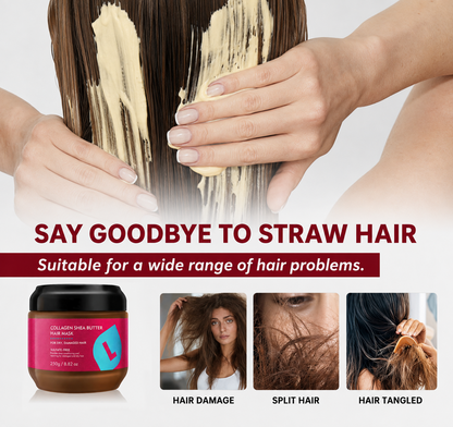Collagen Shea Butter Hair Mask – Deep Repair & Hydration Treatment