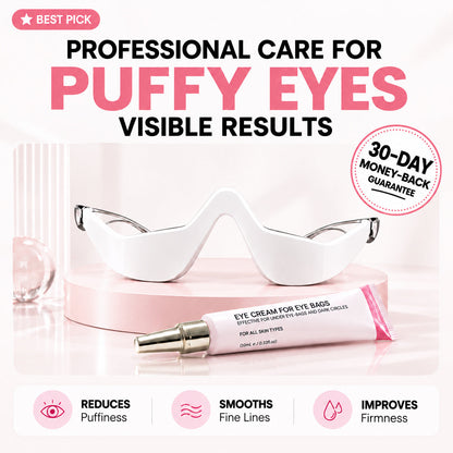 2-in-1 Red Light Therapy + EMS To Erase Eye Bags