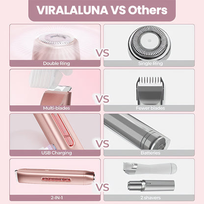 2-in-1 Painless Bikini Hair Trimmer