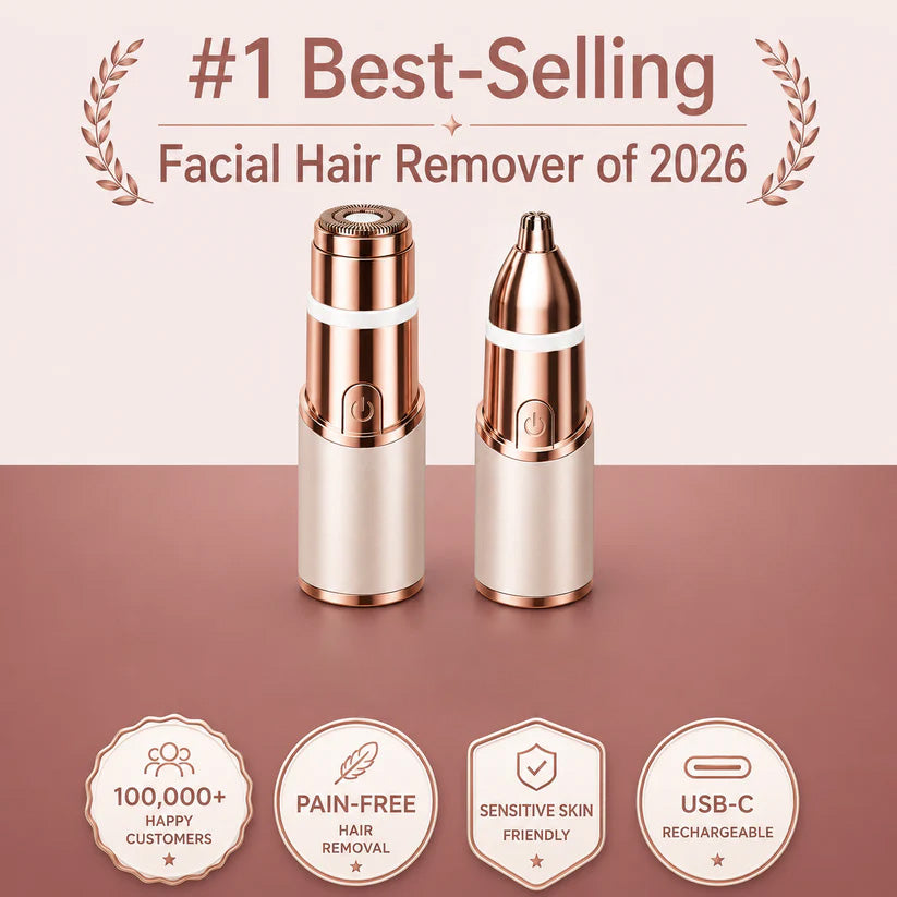 2-in-1 Women's Eyebrow and Facial Hair Removal Device