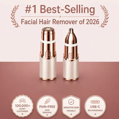 2-in-1 Women's Eyebrow and Facial Hair Removal Device