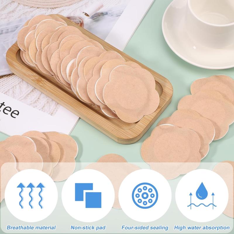 🏆50pcs Pack Wrap for Belly Button , Self-Adhesive Patches Organic Disposable Spunlace Cloth Highly Absorbent Pad with Cotton, Oil Not Included (Skin Color)