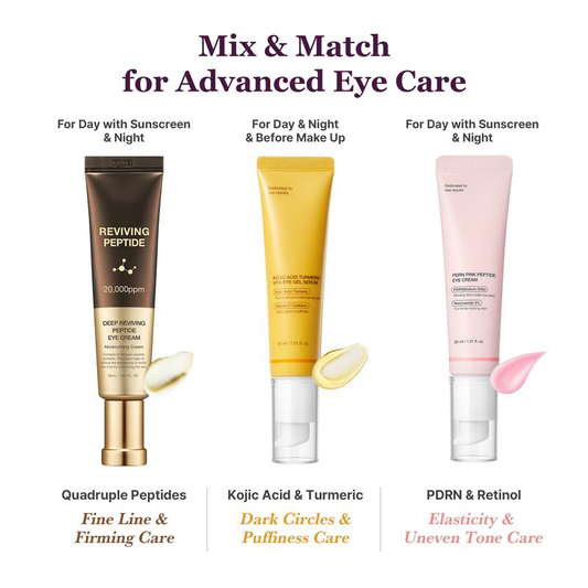 Mix & Match Eye Serum Set | Brightening, Elasticity & Puffiness Care