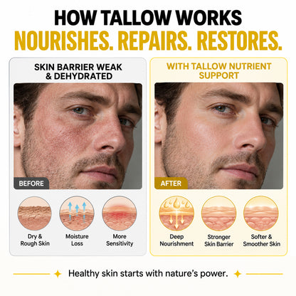 Beef Tallow Honey Balm for Men