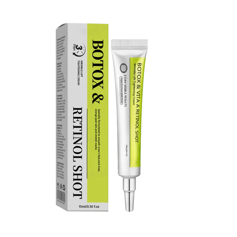 Botox & Retinol Shot - Eraser for Deep Wrinkles, Sagging Jowls & Puffy Eyes