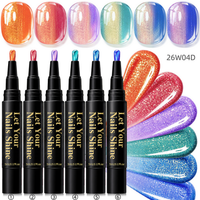 6-Color Polarized One-Step Gel Pen - E