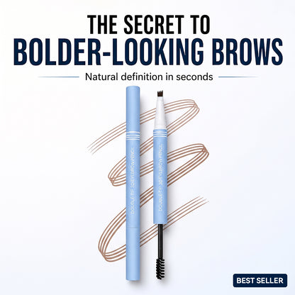 Waterproof 2-in-1 Micro-Fork Eyebrow Pen & Tinted Gel