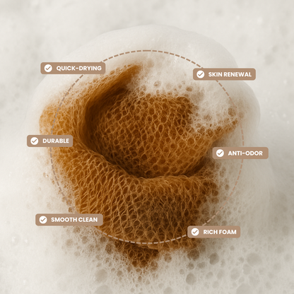 100% Authentic African Exfoliating Net Sponge