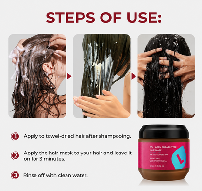 Collagen Shea Butter Hair Mask – Deep Repair & Hydration Treatment