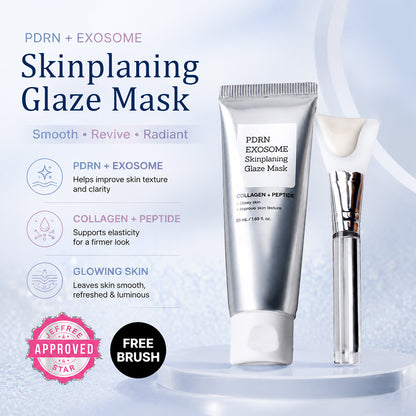 PDRN-Exosome Skinplaning Glaze Mask  with Silicone Brush