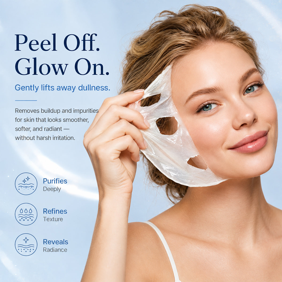 PDRN-Exosome Skinplaning Glaze Mask  with Silicone Brush