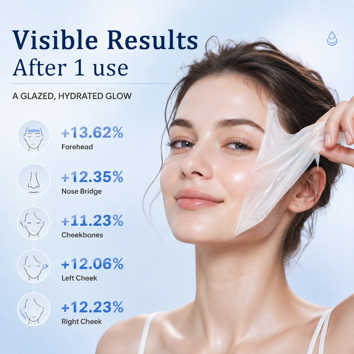 PDRN-Exosome Skinplaning Glaze Mask  with Silicone Brush
