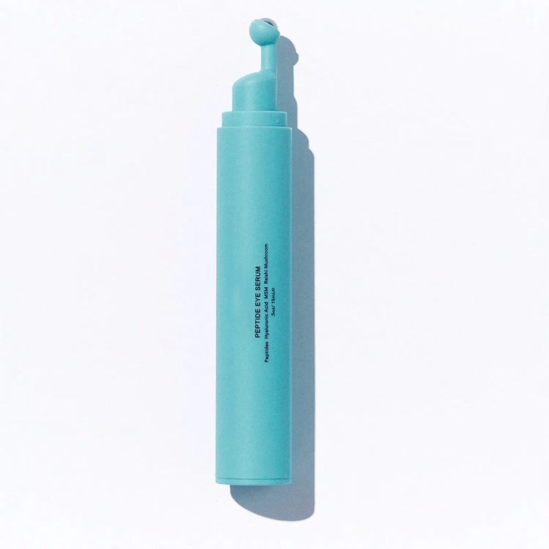 Peptide Eye Serum - Cooling Rollerball Under Eye Serum for Puffiness Dark Circles & Wrinkles
