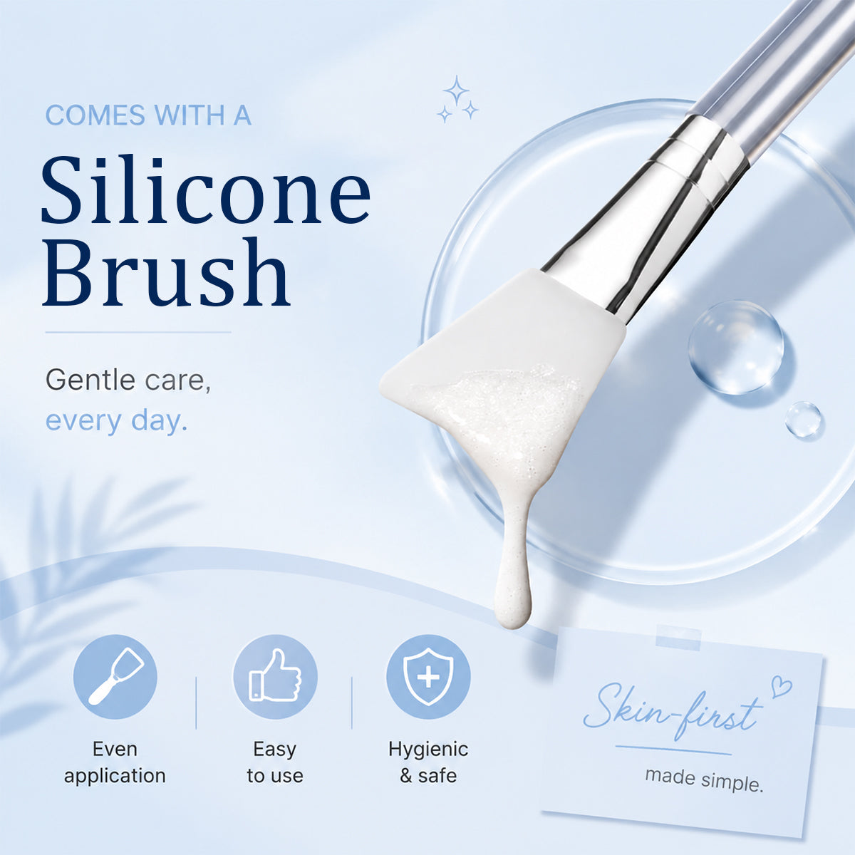 PDRN-Exosome Skinplaning Glaze Mask  with Silicone Brush