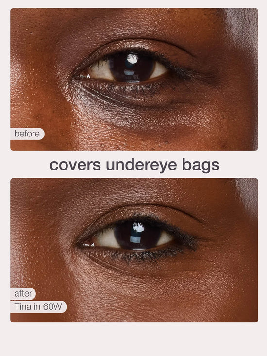 Before and after - covers undereye bags